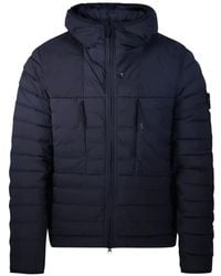 Stone Island - Quilted Hooded Jacket - Lyst