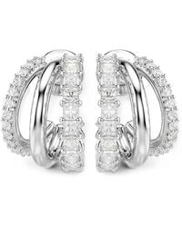 Swarovski - Hyperbola Crystal-Embellished Multi-Hoop Earrings - Lyst