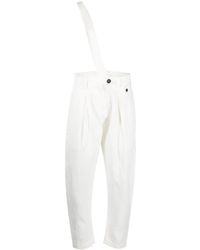 Isabel Benenato - High-waisted Linen Trousers - Lyst