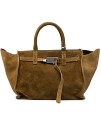 Benedetta Bruzziches - Suede Buckled-Detail Tote Bag - Lyst