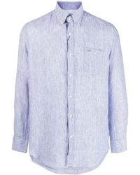 Paul & Shark - Stripe-print Linen Shirt - Lyst
