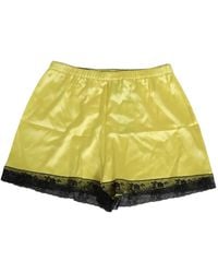 Dolce & Gabbana - Lace-Trim Silk-Satin Underwear Shorts - Lyst
