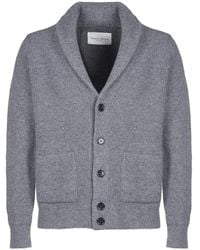 Roberto Collina - Ribbed Shawl-Collar Cardigan - Lyst