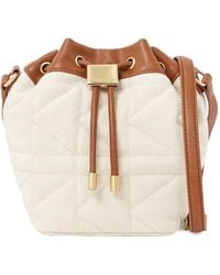 KARL LAGERFELD - X Amber Valletta Quilted Bucket Bag - Lyst