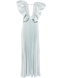 L'idée - Ventoux Ruffled V-neck Gown - Lyst