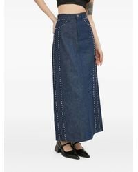 Gestuz - Rockiegz Studded Maxi Skirt - Lyst