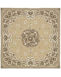 Ferragamo - Sciarpa Gancini Con Stampa Paisley - Lyst