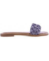 Inuovo - Crystal-Embellished Braided Sandals - Lyst