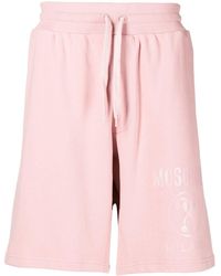 Moschino - Pantalones cortos de chándal con logo - Lyst