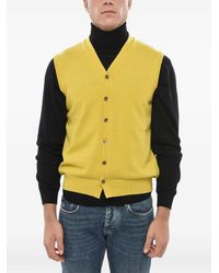 Malo - V-Neck Sleeveless Cardigan - Lyst