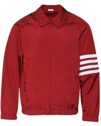 Thom Browne - Shiny Ripstop Raglan 4-Bar Track Jacket - Lyst