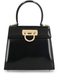 Ferragamo - Iconic Leather Handbag - Lyst