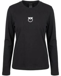 Pinko - Toblino Love Birds Long-Sleeved T-Shirt - Lyst