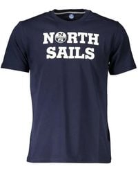 North Sails - Logo-Print Cotton T-Shirt - Lyst