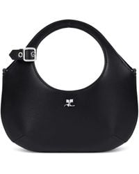 Courreges - Calf Leather Mini Tote Bag - Lyst