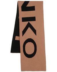 Pinko - Intarsien-Schal mit Logo - Lyst