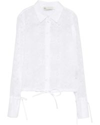 Tory Burch - Floral Broderie Anglaise Shirt - Lyst