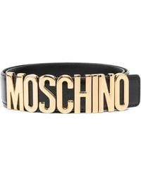 Moschino - Logo-Lettering Belt - Lyst