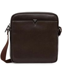 Guess - Logo-Plaque Top-Zip Messenger Bag - Lyst