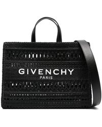 Givenchy - G-tote Medium Raffia Bag - Lyst