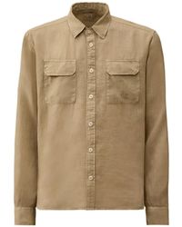 C.P. Company - Linen Long-Sleeve Button Shirt - Lyst
