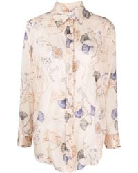 Forte Forte - Graphic-print Long-sleeved Shirt - Lyst
