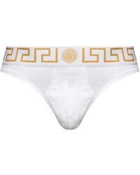 Versace - Cotton Thongs - Lyst