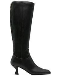 Sergio Rossi - Bottes Hauteur Genou Zippées À L'Arrière - Lyst