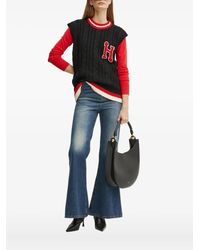 Silvian Heach - Cable-Knit Sweater Vest - Lyst