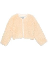 Source Unknown - Daye Shearling Cropped Jacket - Lyst