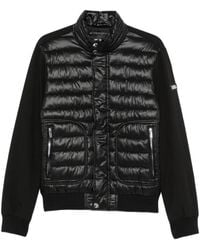 KARL LAGERFELD - Quilted-Panel Zip-Up Jacket - Lyst
