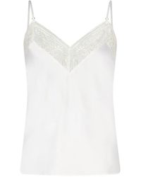 Aubade - Haut De Pyjama Midnight Whisper Bordé De Dentelle - Lyst