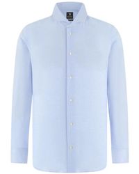 BOGGI - Naples Collar Checked Shirt - Lyst