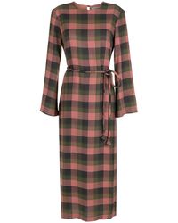 Olympiah - Robe-Chemise Folk À Carreaux - Lyst