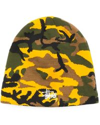 Stussy - Bonnet À Motif Camouflage En Jacquard - Lyst