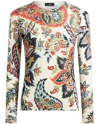 Etro - Pullover Mit Paisley-Print - Lyst