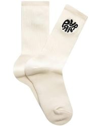 by Parra - Logo-Embroidered Ribbed Socks - Lyst