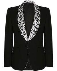 Dolce & Gabbana - Sicilia-Fit Single-Breasted Tuxedo Blazer - Lyst