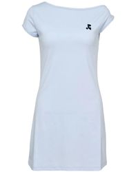 Rest&Recreation - Logo-Print One-Shoulder Mini Dress - Lyst