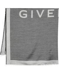 Givenchy - Écharpe en laine à logo en jacquard - Lyst