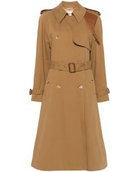 Chloé - Cotton Gabardine Trench Coat - Lyst