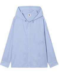 B+ AB - Hooded Striped Shirt - Lyst