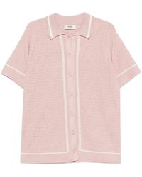 Fendi - Logo-Jacquard Shirt - Lyst