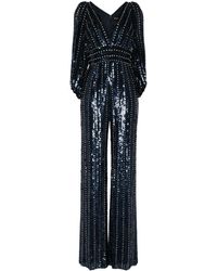 Jenny Packham - Boogie Sequin-Embellished Jumpsuit - Lyst