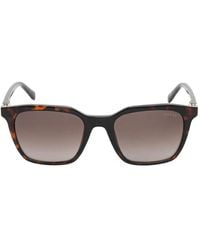 GUESS EYEWEAR - Rectangle-Frame Tortoiseshell-Effect Sunglasses - Lyst