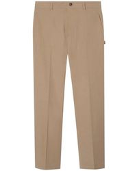Burberry - Cotton Twill Chinos - Lyst