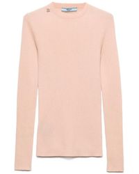 Prada - Wollen Trui Met Ronde Hals - Lyst