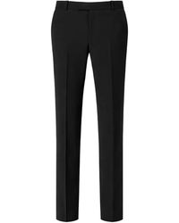 McQueen - Pressed-Crease Trousers - Lyst