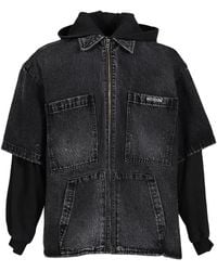 we11done - Double-Layer Denim Jacket - Lyst