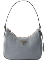 Prada - Re-Edition 2005 Nubuck And Saffiano Leather Mini-Bag - Lyst